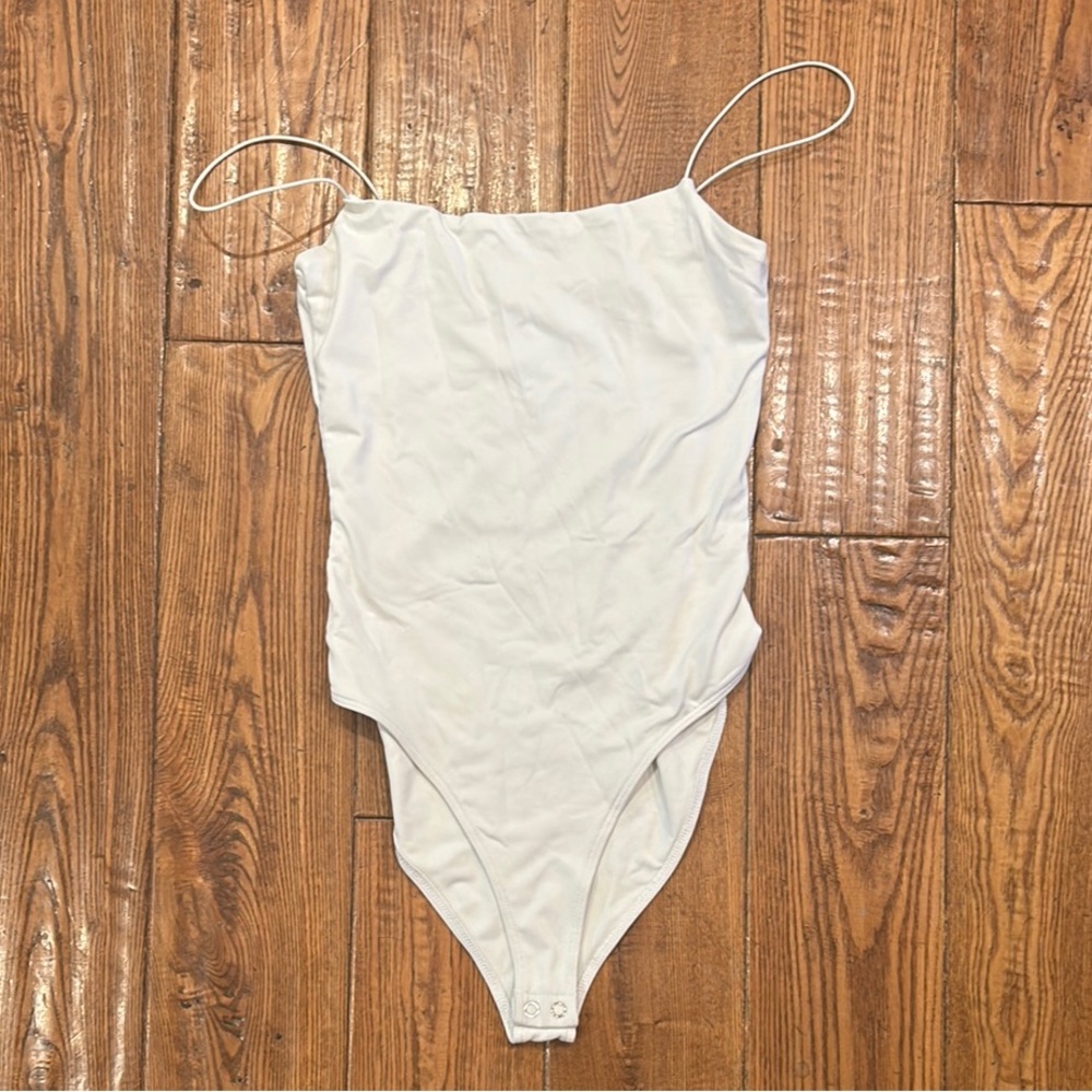 Forever 21 White Bodysuit Top